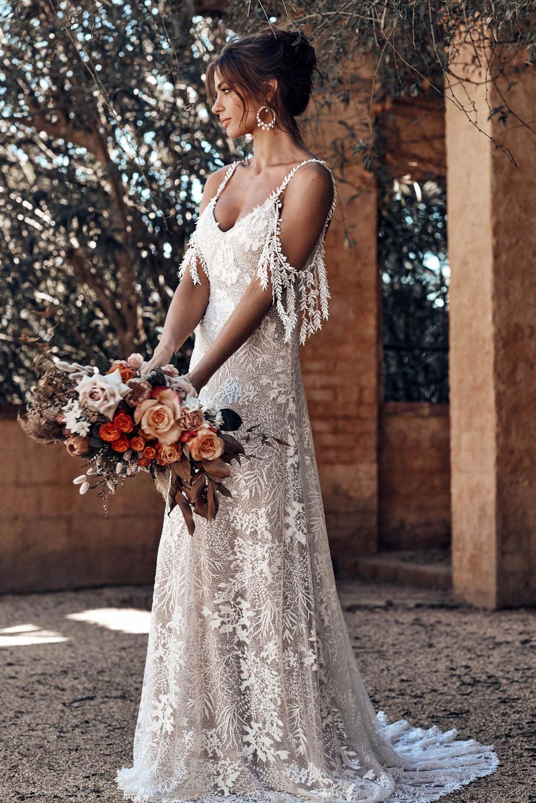 Sol Gown | Lace Wedding Dress | Made to ...